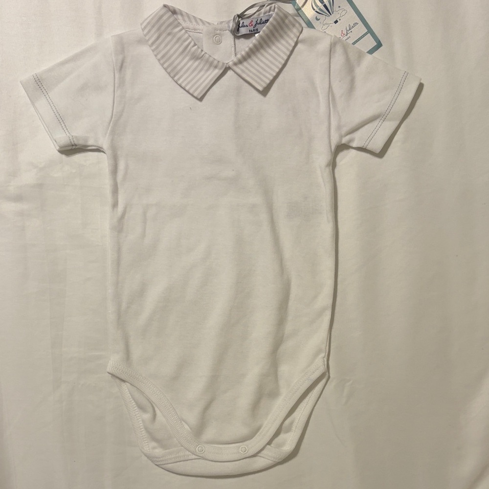 Jules & Juliette Paris Collared Onesie